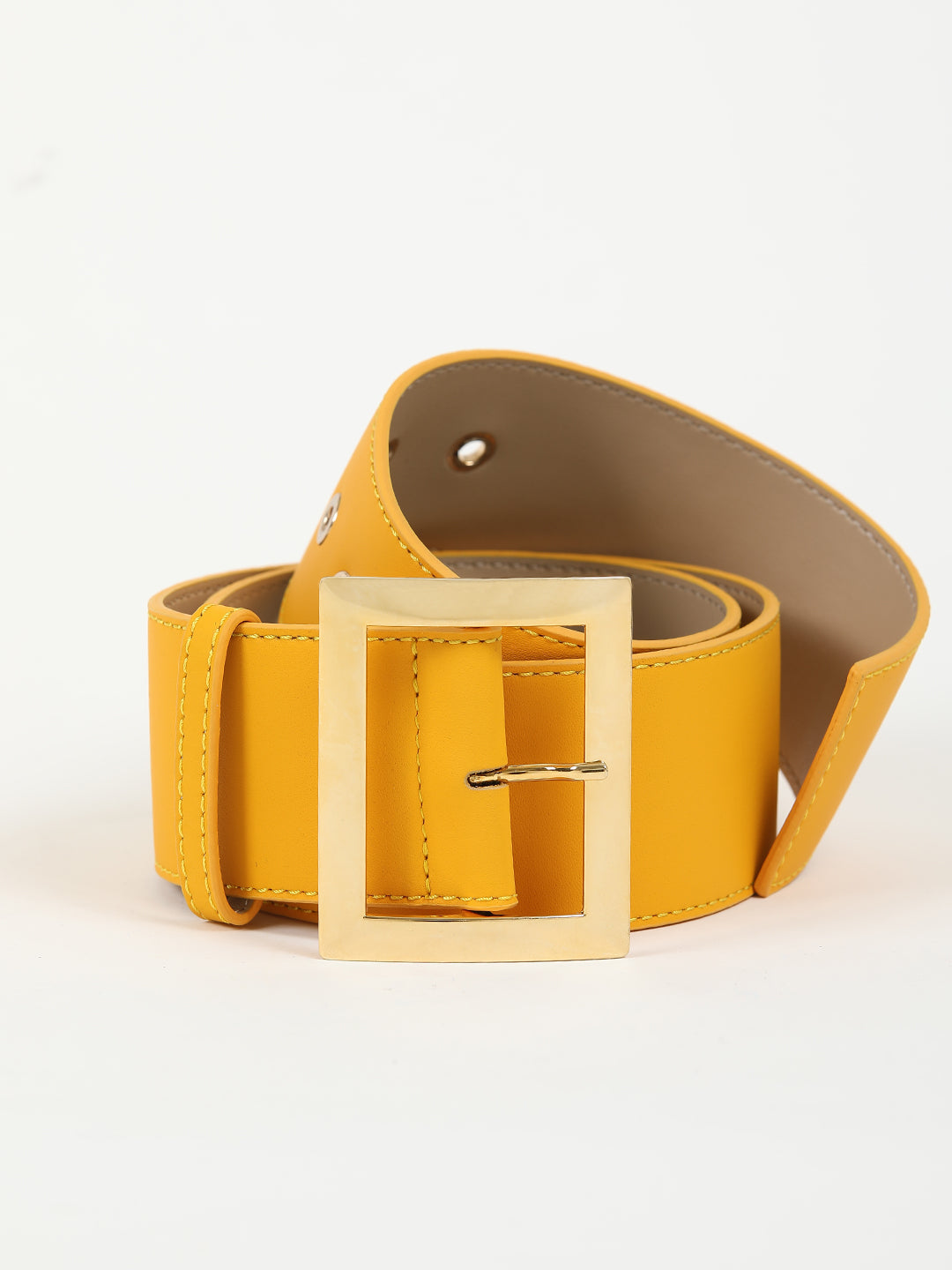 Kelly Leather Belt Yellow