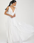 Ciara Ruffled Dress White