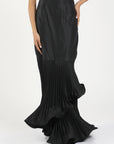 Maeve Silk Taffeta Skirt Black
