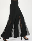 Liz Crepe Skirt Black