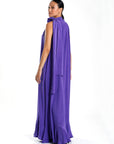 Caro Silk Dress Purple