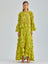 Amal Set Green floral lace two-piece outfit for spring