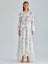 Amal Set White floral lace two-piece outfit for formal events