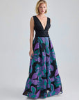 LUMI GOWN - BLACK MULTI