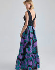 LUMI GOWN - BLACK MULTI