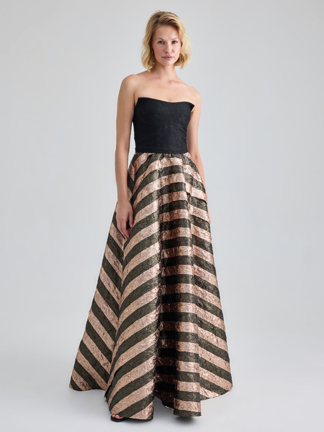THEA GOWN - BLACK GOLD
