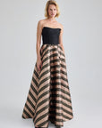 THEA GOWN - BLACK GOLD