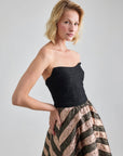 THEA GOWN - BLACK GOLD
