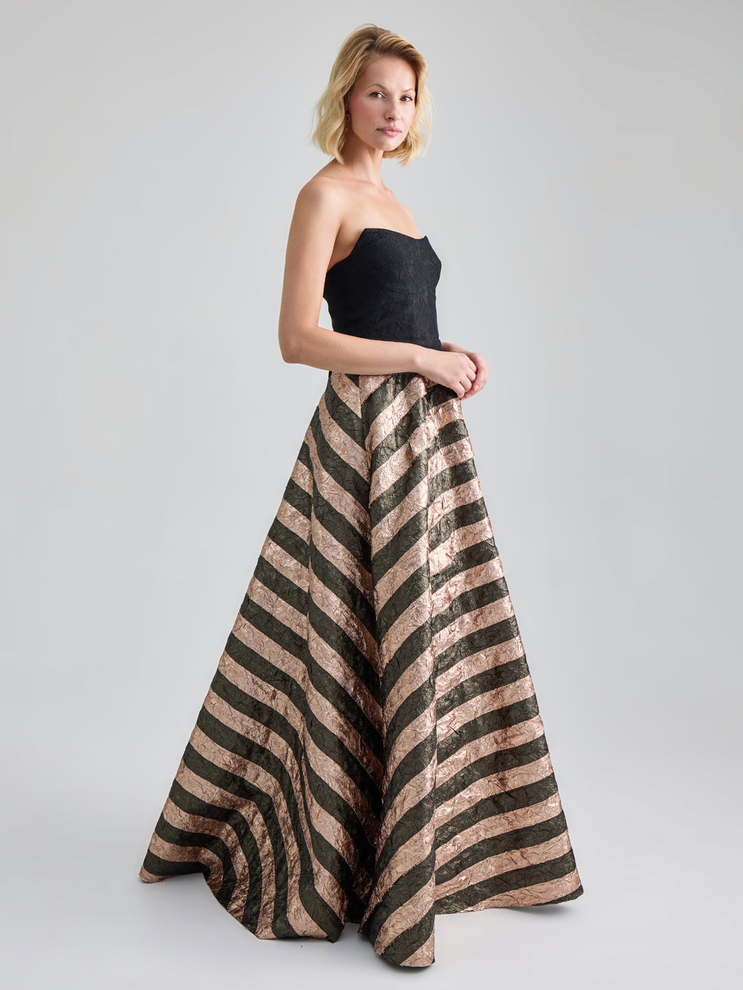 THEA GOWN - BLACK GOLD