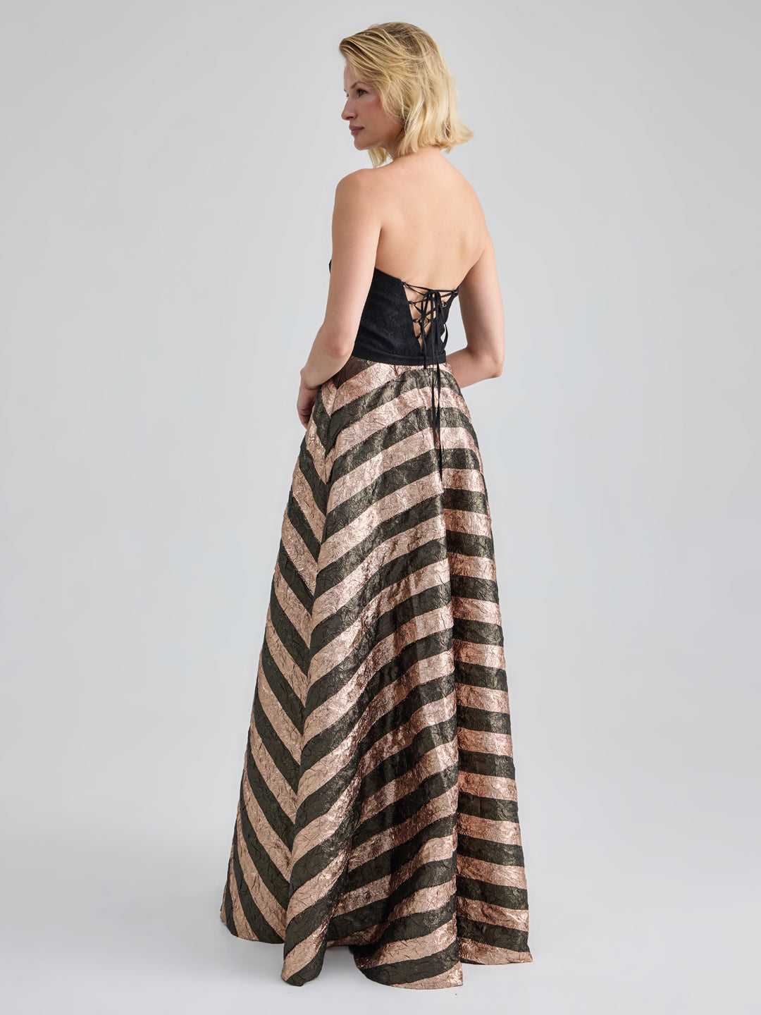THEA GOWN - BLACK GOLD