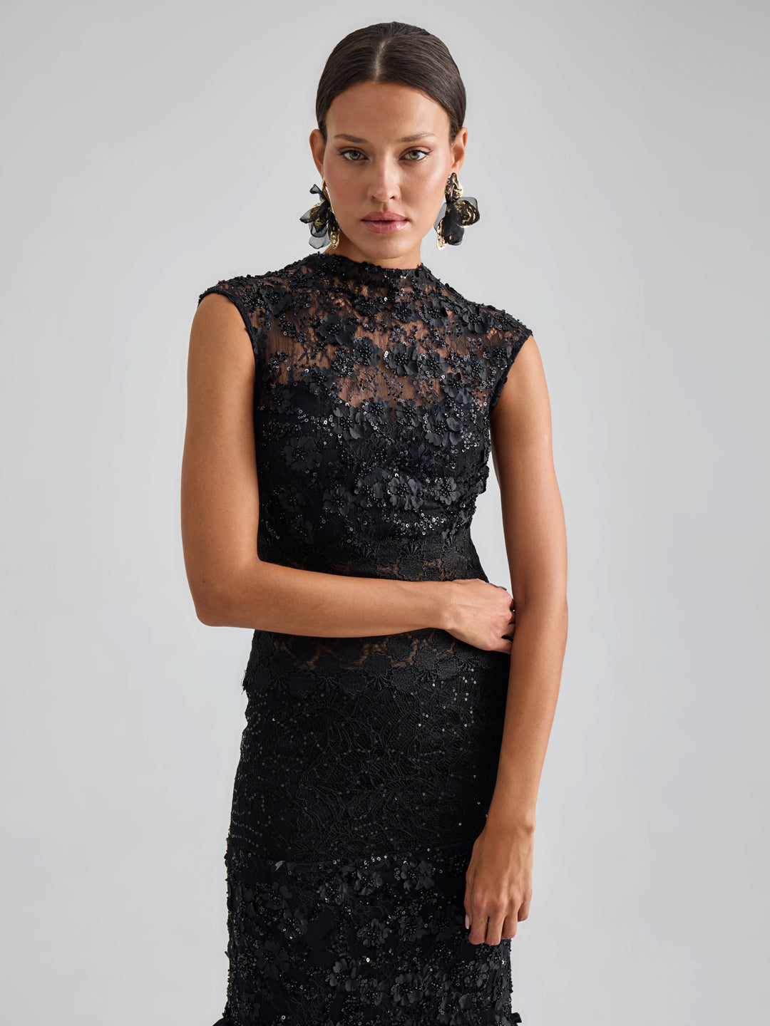 MINA GOWN - BLACK