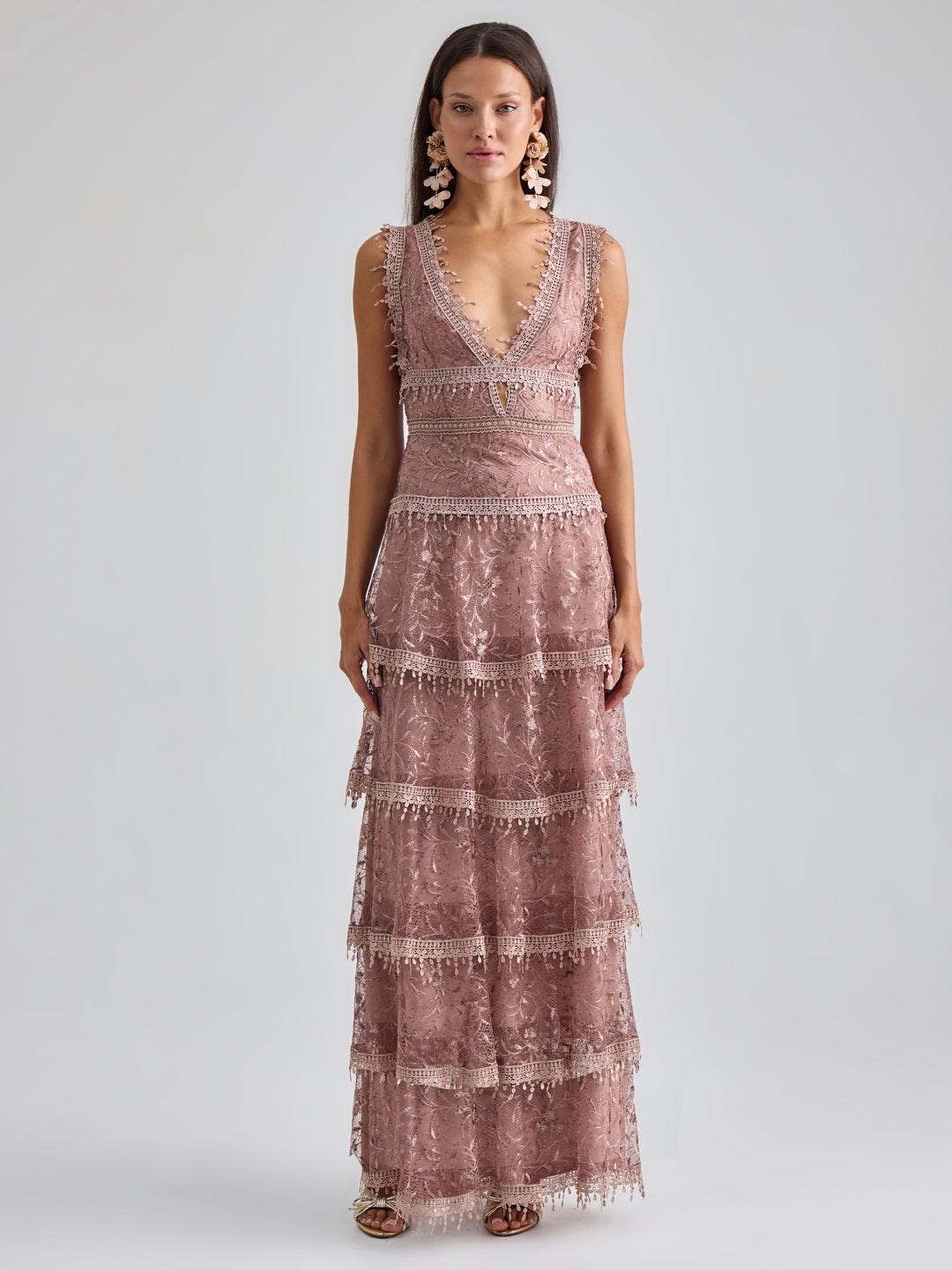 GAEL GOWN - ROSE TAUPE
