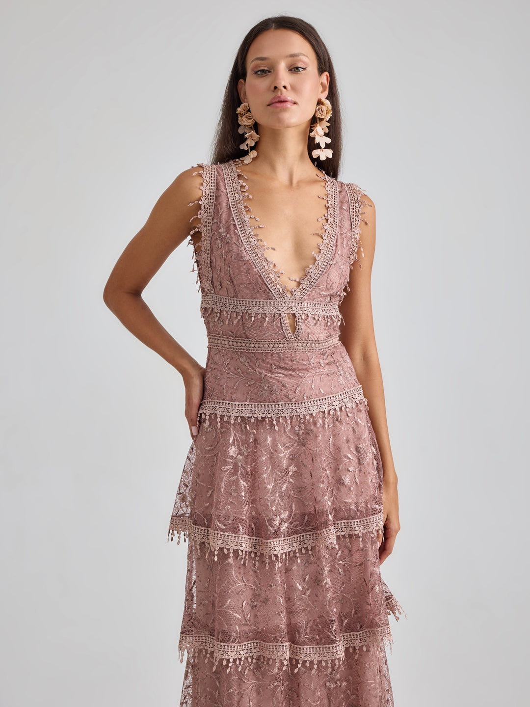 GAEL GOWN - ROSE TAUPE