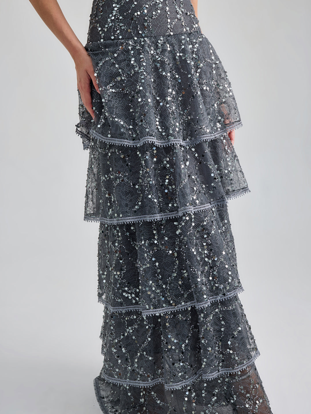 DOLORES GOWN - ANTHRACITE