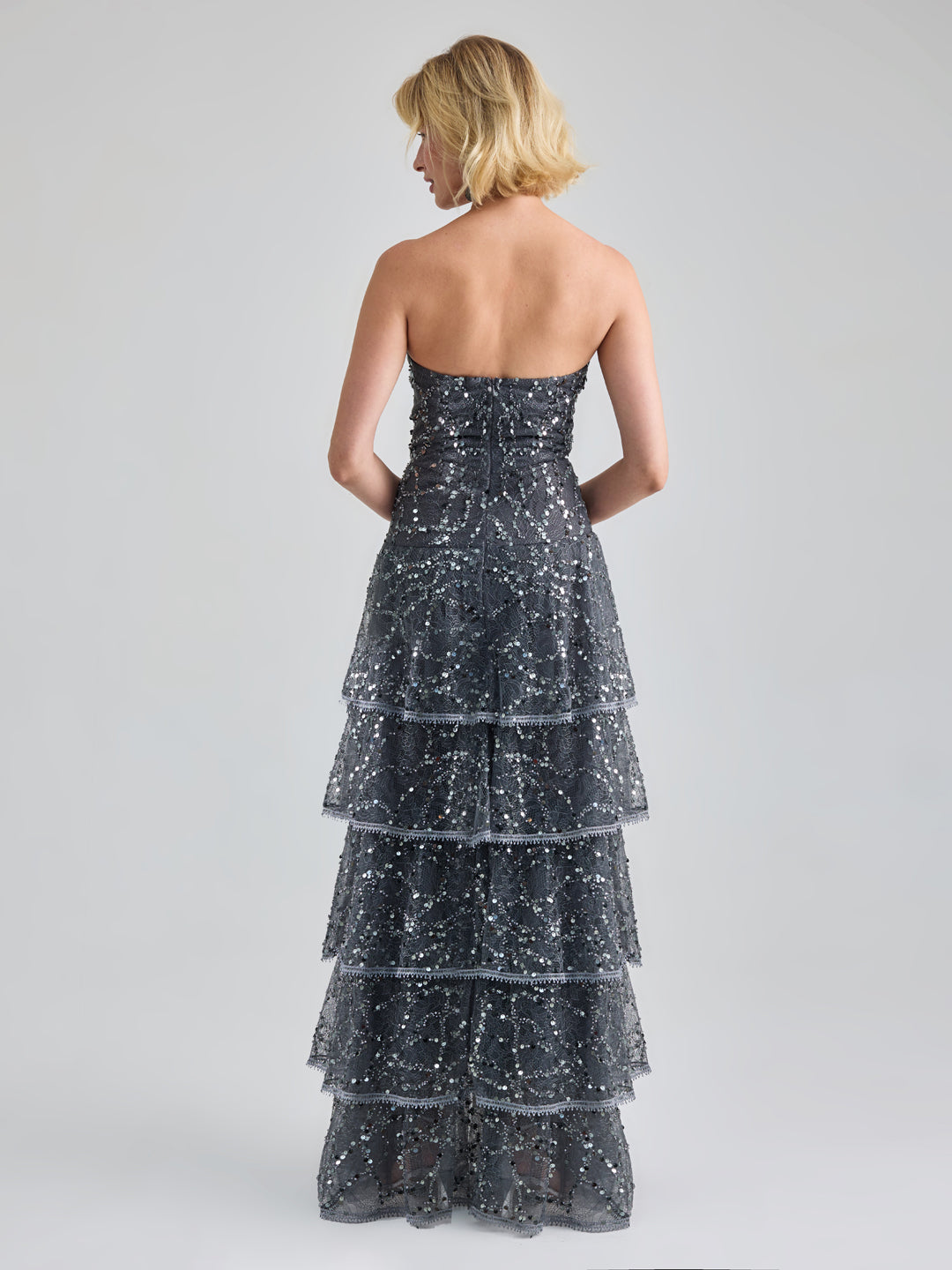 DOLORES GOWN - ANTHRACITE