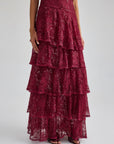 DOLORES GOWN - BURGUNDY