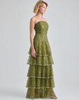 DOLORES GOWN - OLIVE GREEN