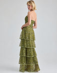DOLORES GOWN - OLIVE GREEN