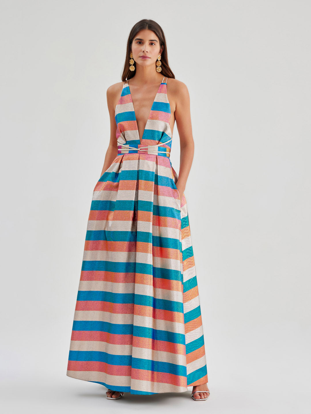 Daphne Gown Striped