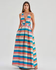 Daphne Gown Striped