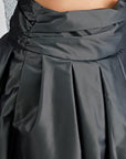 Enda Taffeta Skirt Anthracite