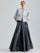ENDA TAFFETA SKIRT ANTHRACITE