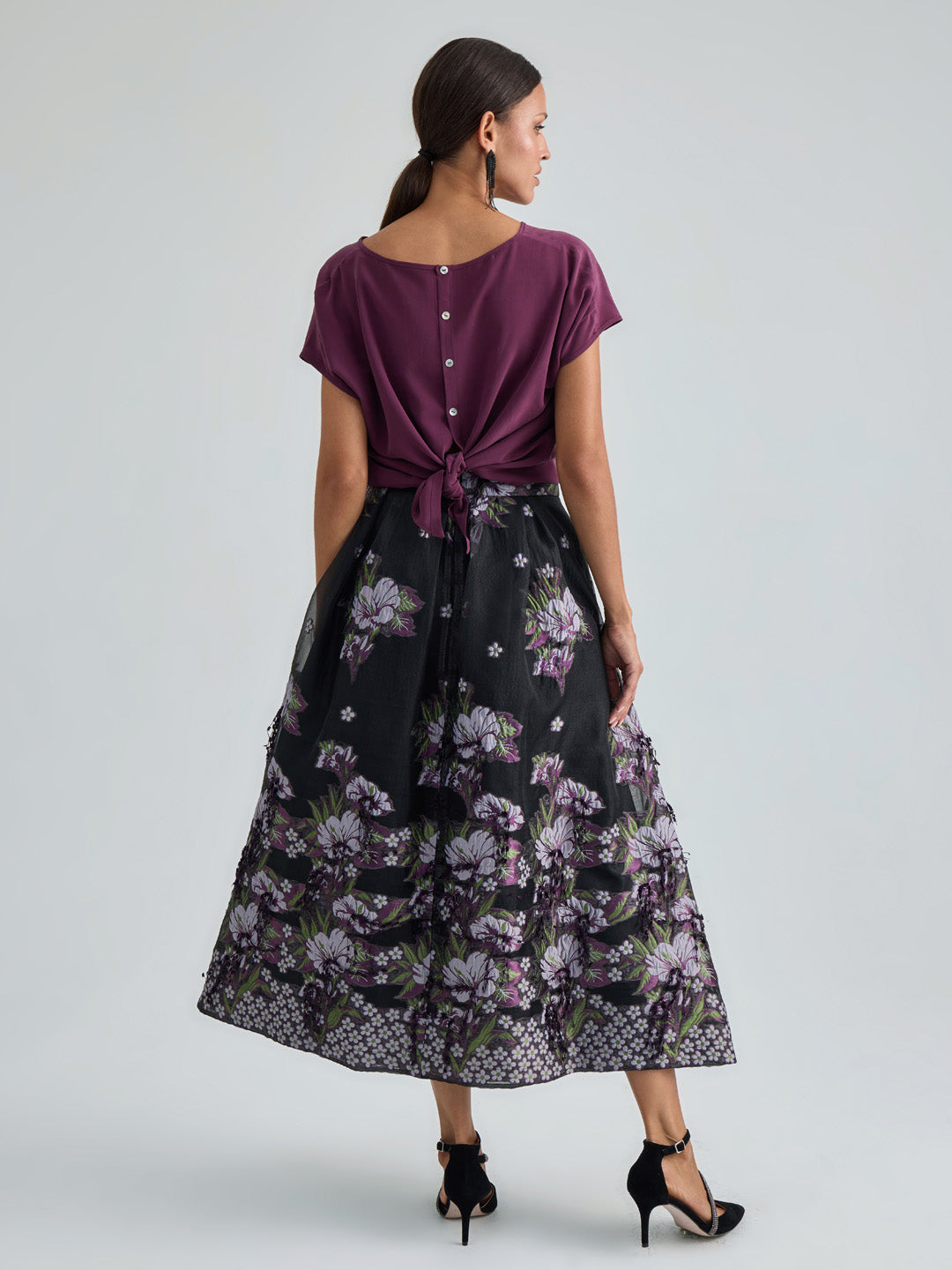 ECLIPSE SKIRT - BLACK VIOLET