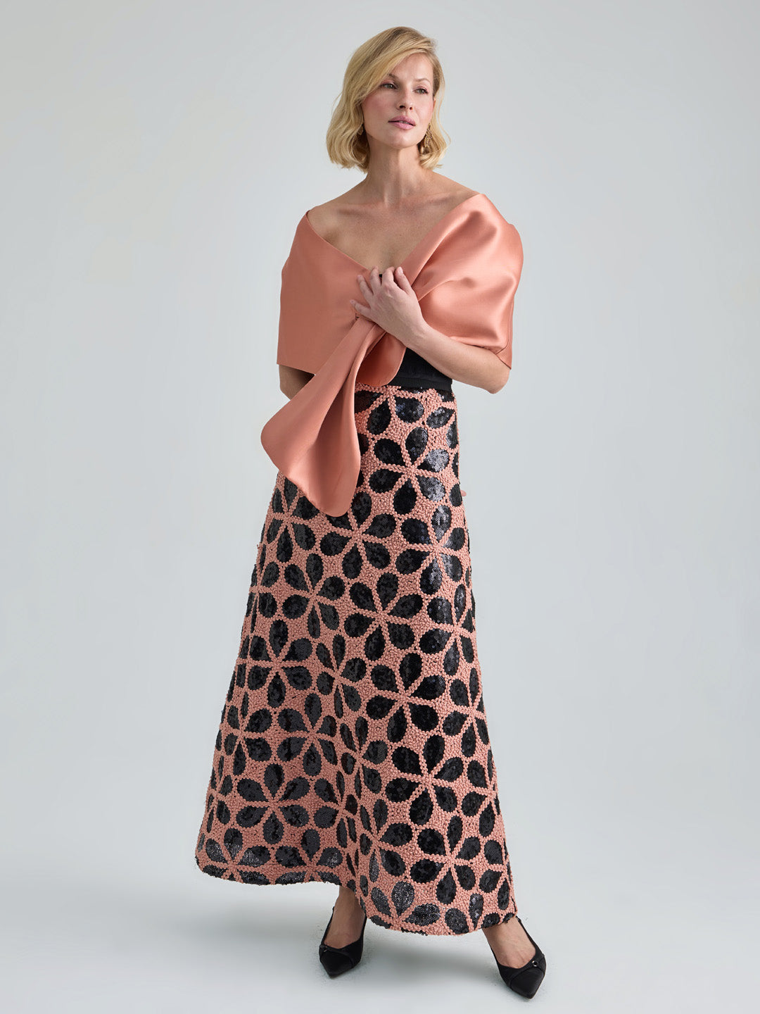 PIA SKIRT - TERRACOTTA BLACK