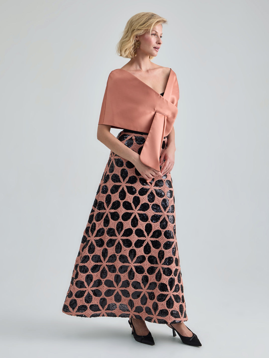 PIA SKIRT - TERRACOTTA BLACK