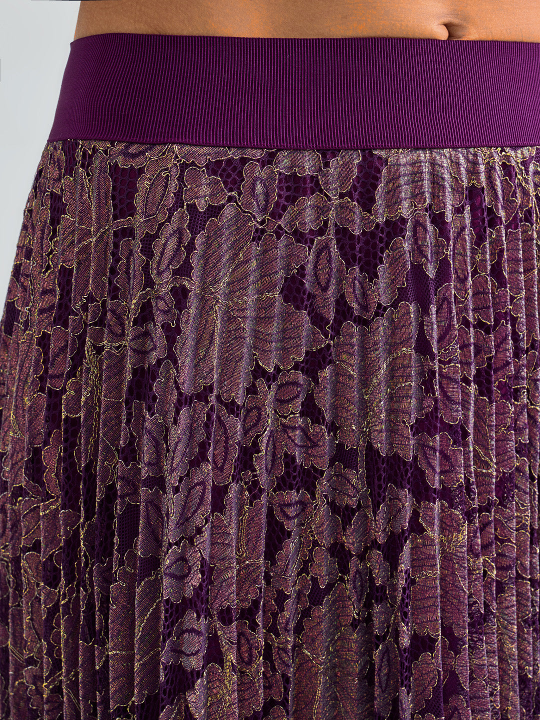 QUINN SKIRT - VIOLET GOLD