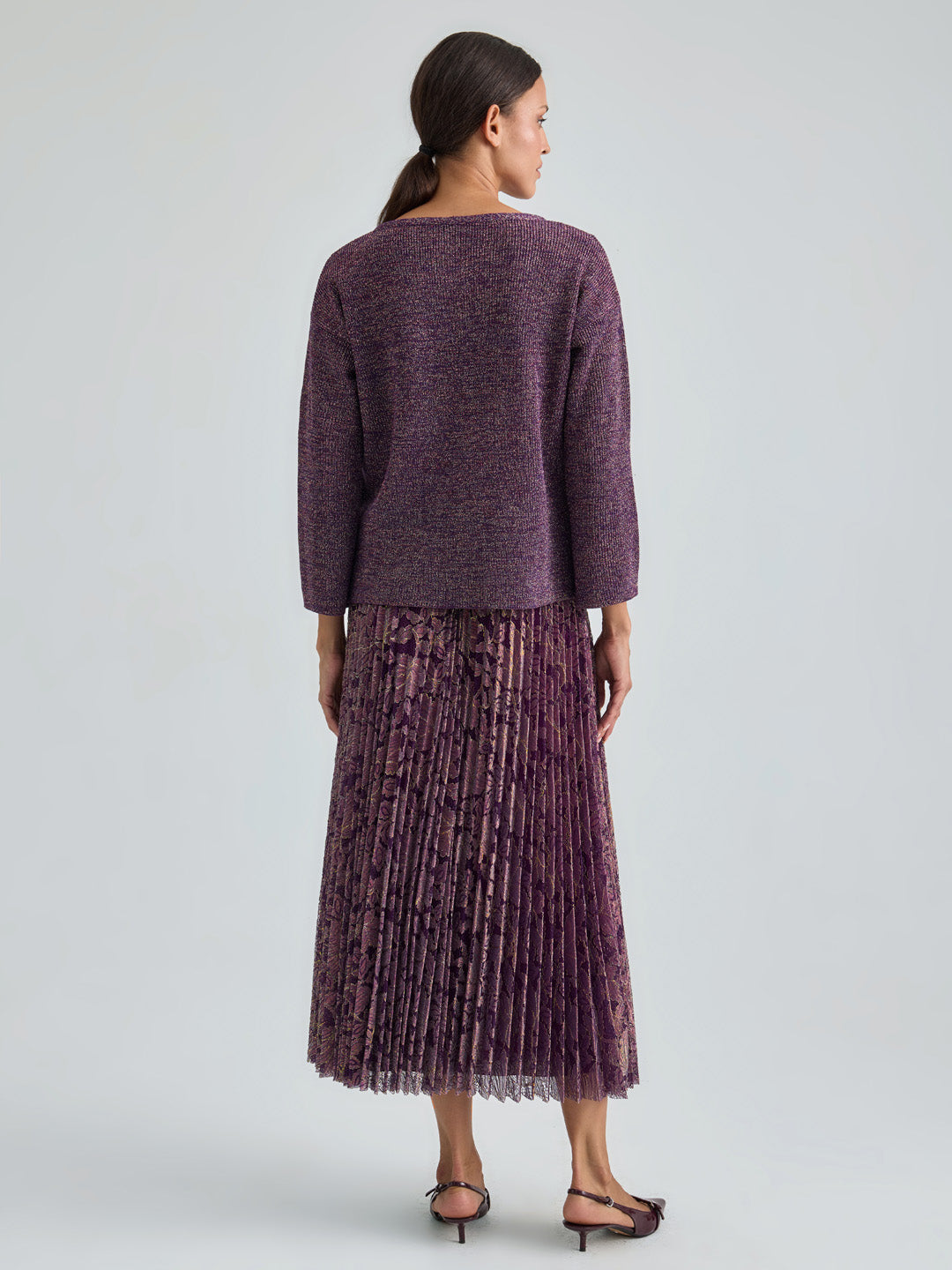 QUINN SKIRT - VIOLET GOLD