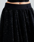 Enchanting Freya Skirt featuring a striking combination of tulle and sequins for elegant, high-fashion appeal