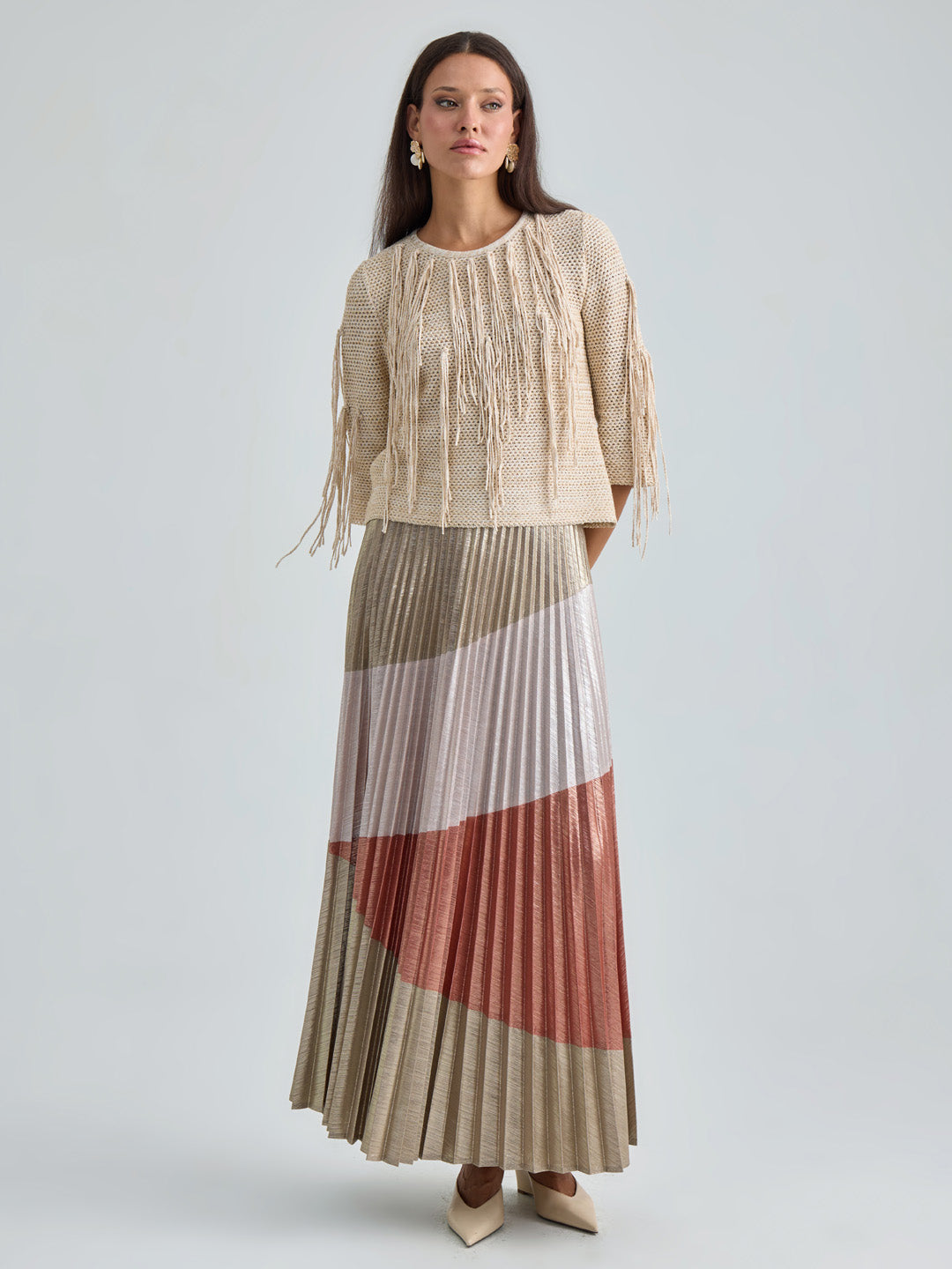 ROMANE PULLOVER - BEIGE GOLD