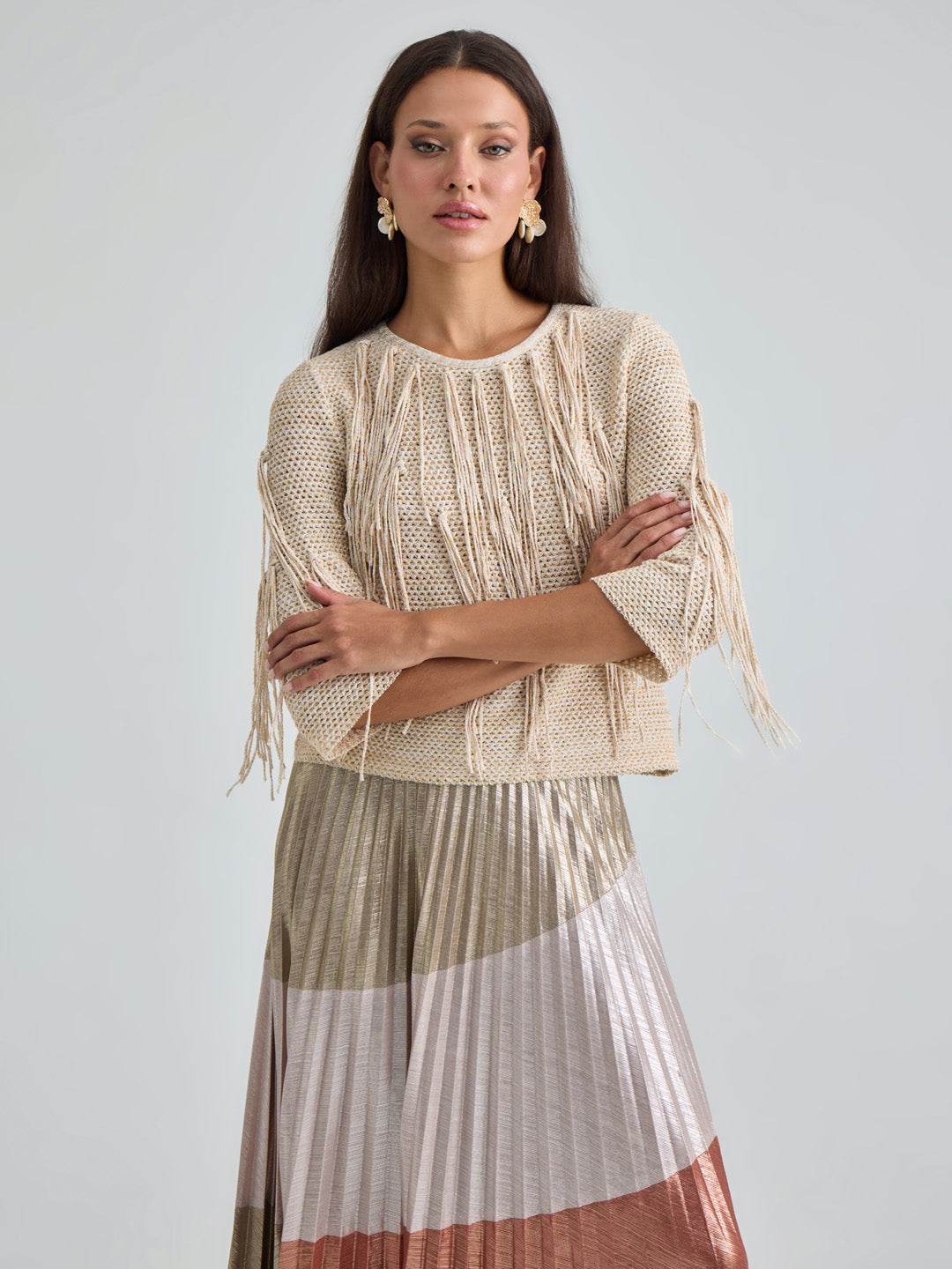 ROMANE PULLOVER - BEIGE GOLD