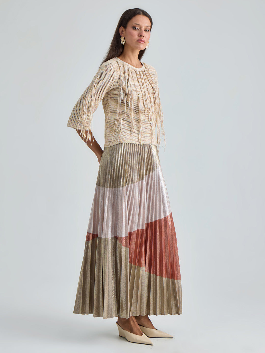 ROMANE PULLOVER - BEIGE GOLD