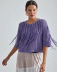 ROMANE PULLOVER - VIOLET SILVER
