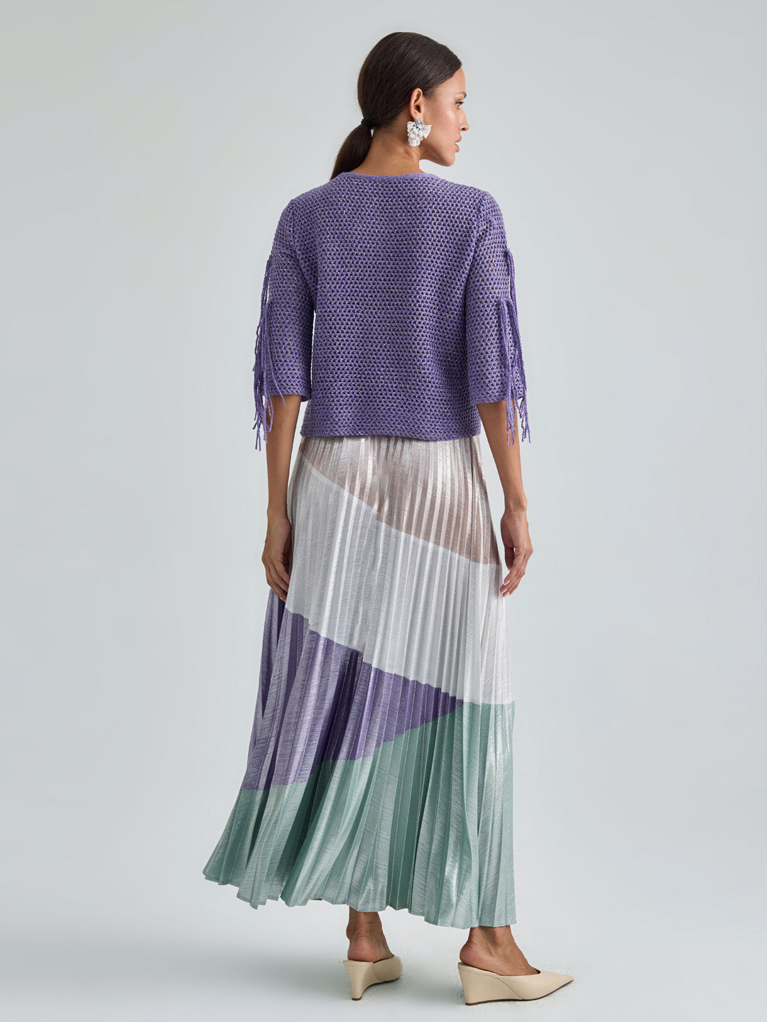 ROMANE PULLOVER - VIOLET SILVER