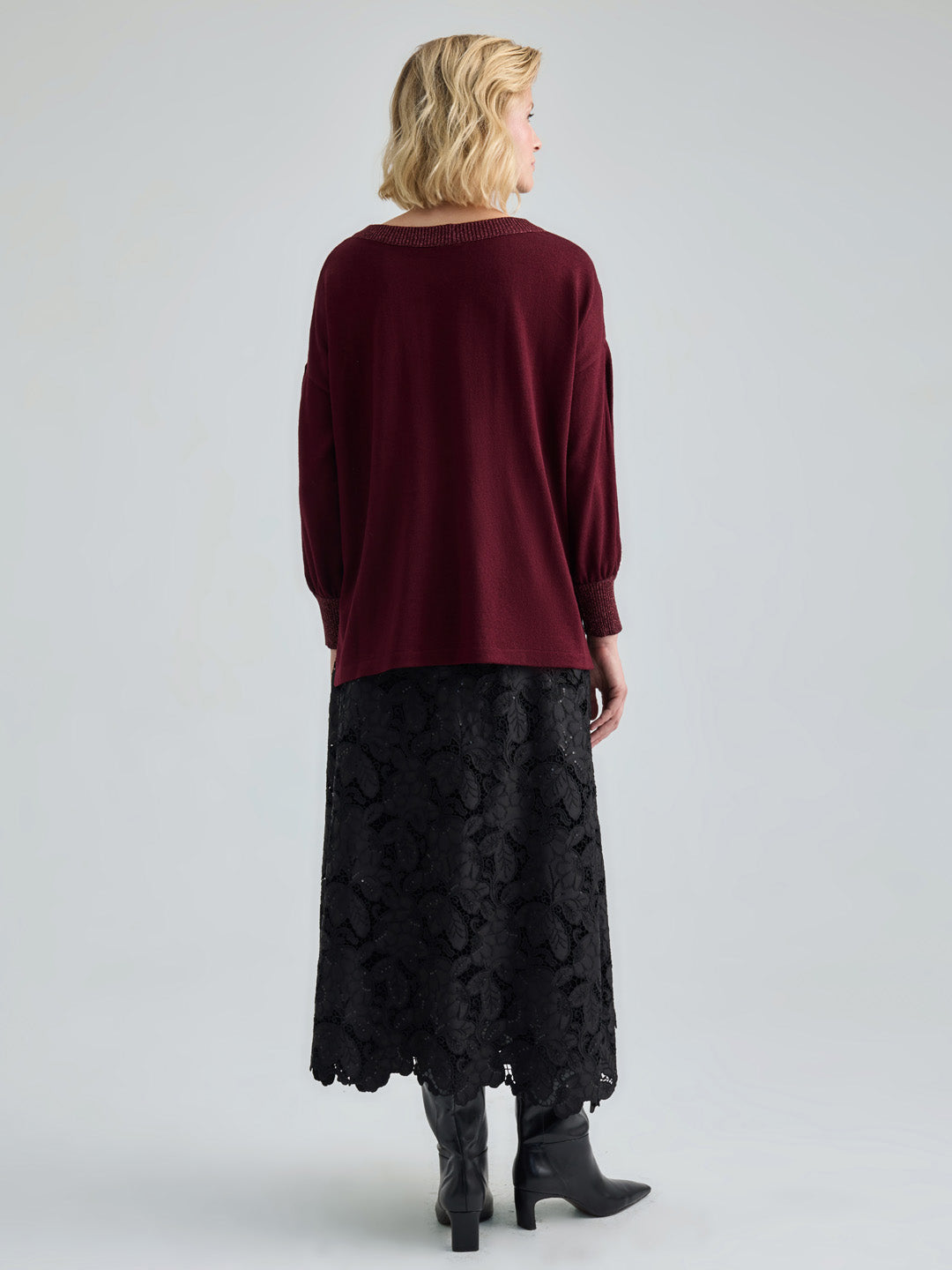 SERAPHINE PULLOVER - BURGUNDY