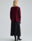 SERAPHINE PULLOVER - BURGUNDY