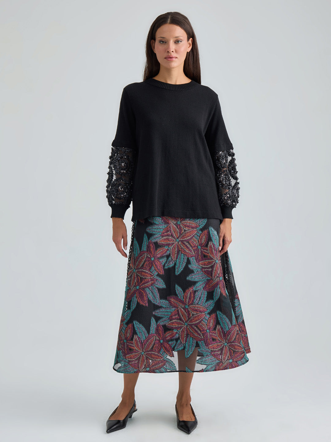CLEMENCE PULLOVER - BLACK