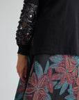 CLEMENCE PULLOVER - BLACK