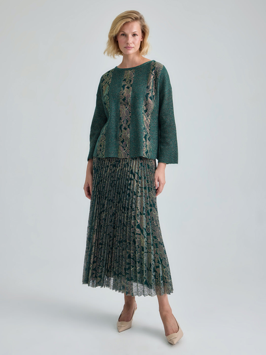 EULALIE PULLOVER - GREEN GOLD