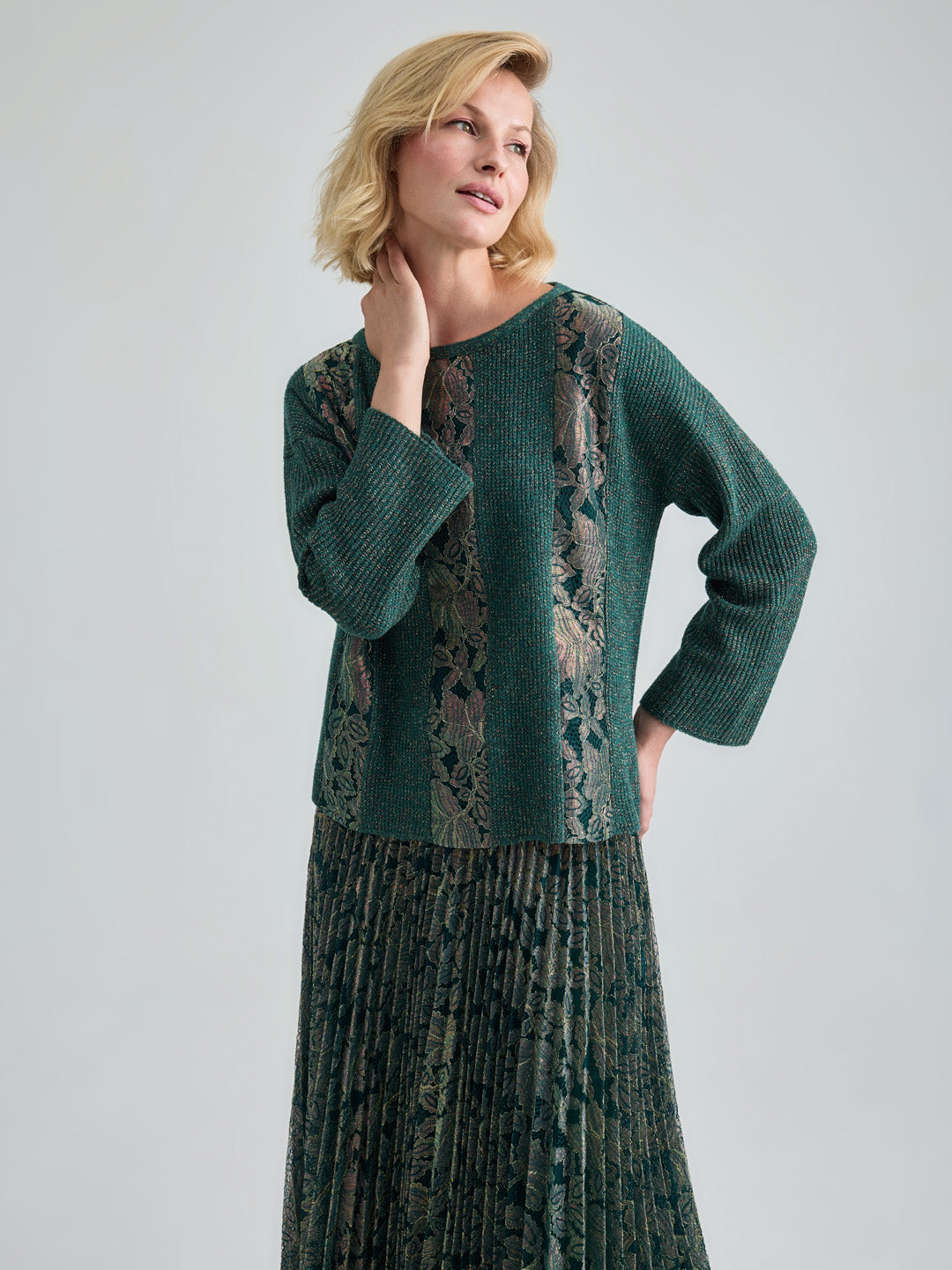 EULALIE PULLOVER - GREEN GOLD