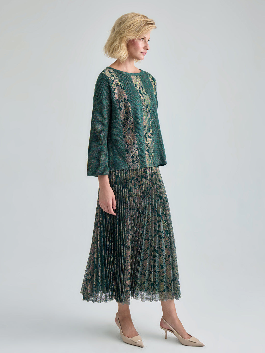 EULALIE PULLOVER - GREEN GOLD