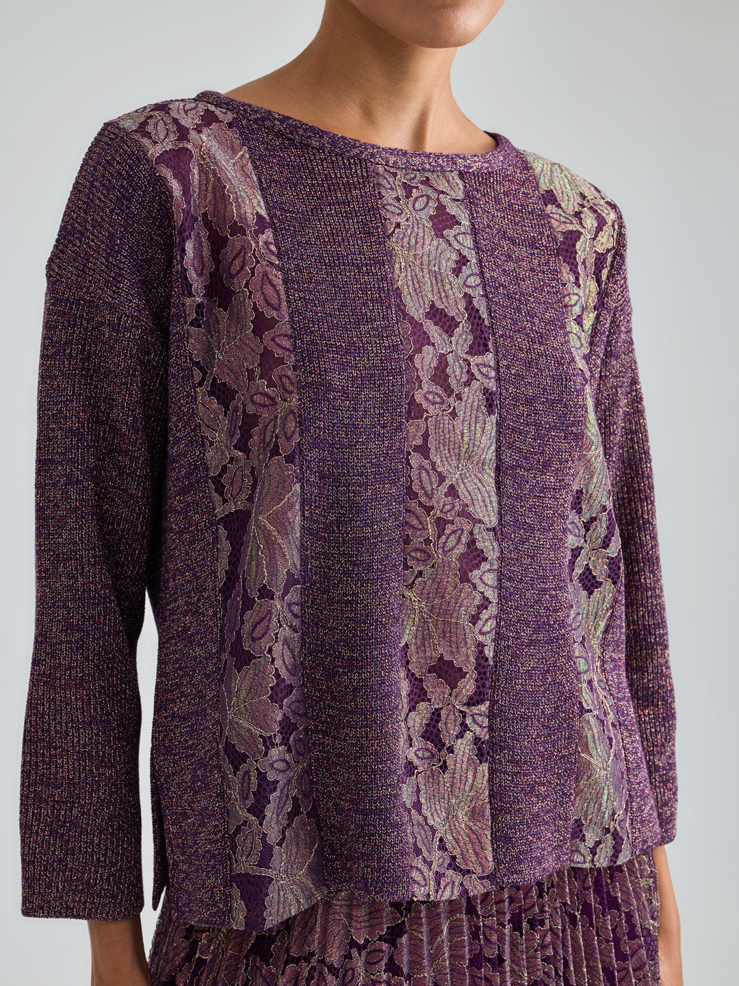 EULALIE PULLOVER - VIOLET GOLD