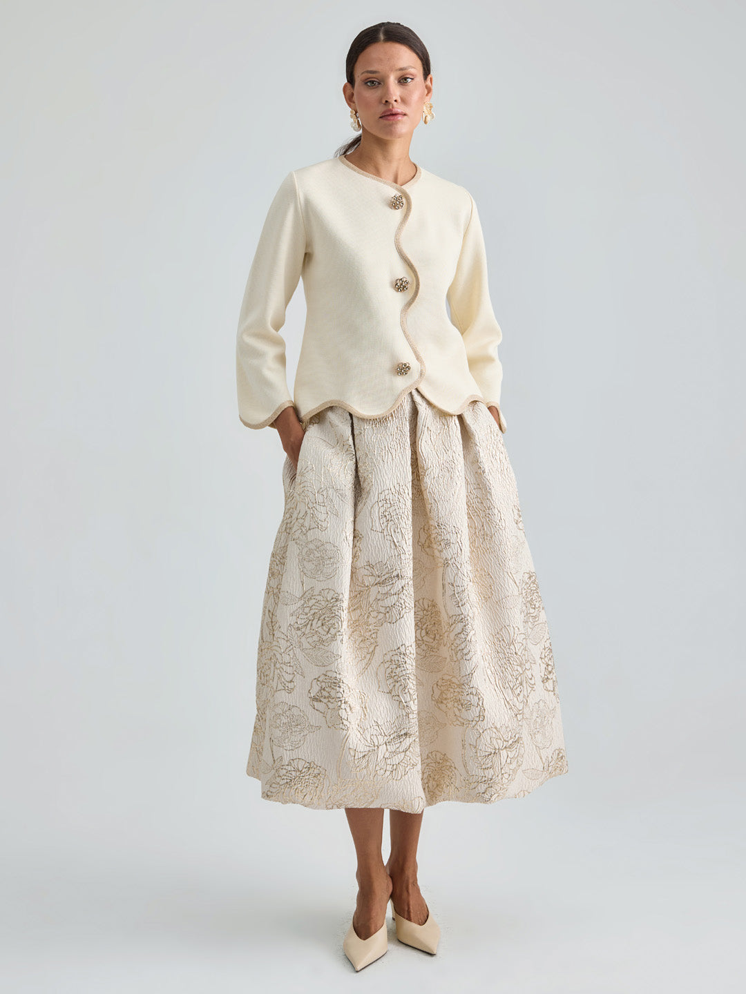 MARGAUX CARDIGAN JACKET - WHITE
