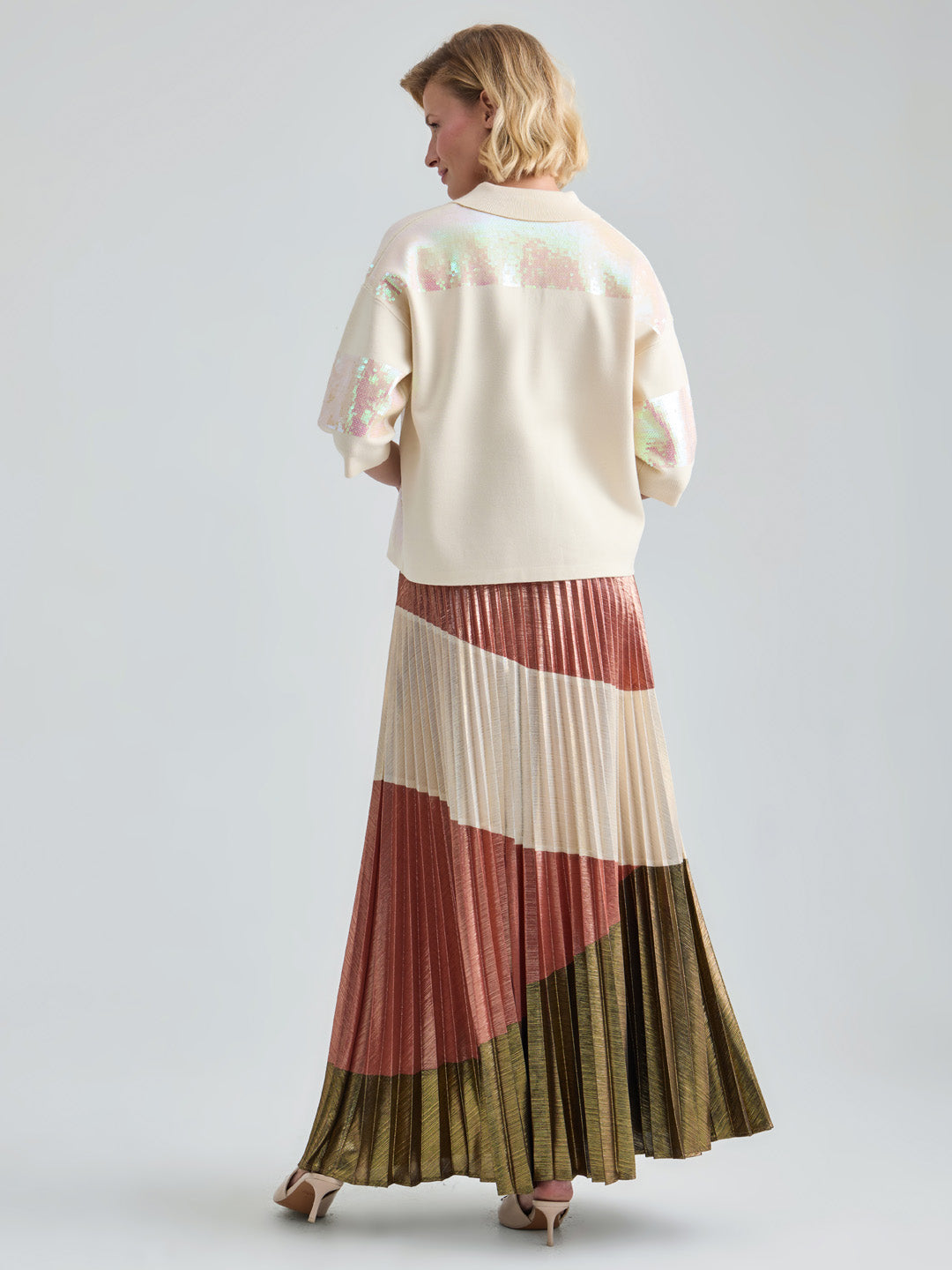 ALIX TOP - BEIGE MULTI