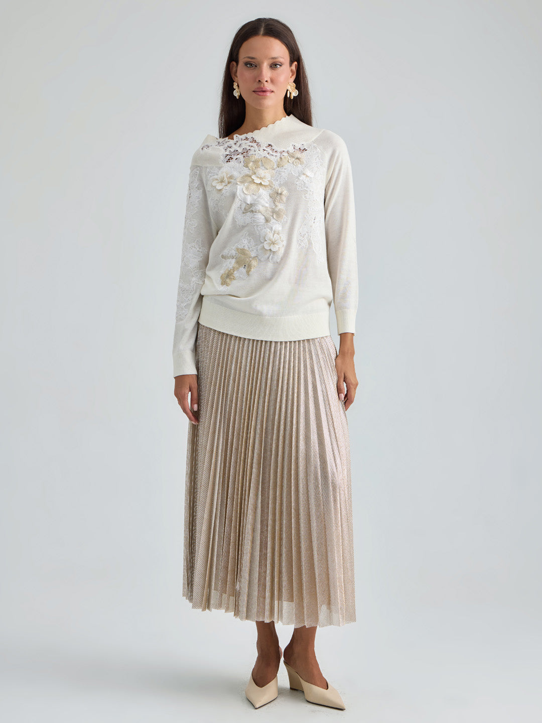 NADIA PULLOVER - BEIGE GOLD
