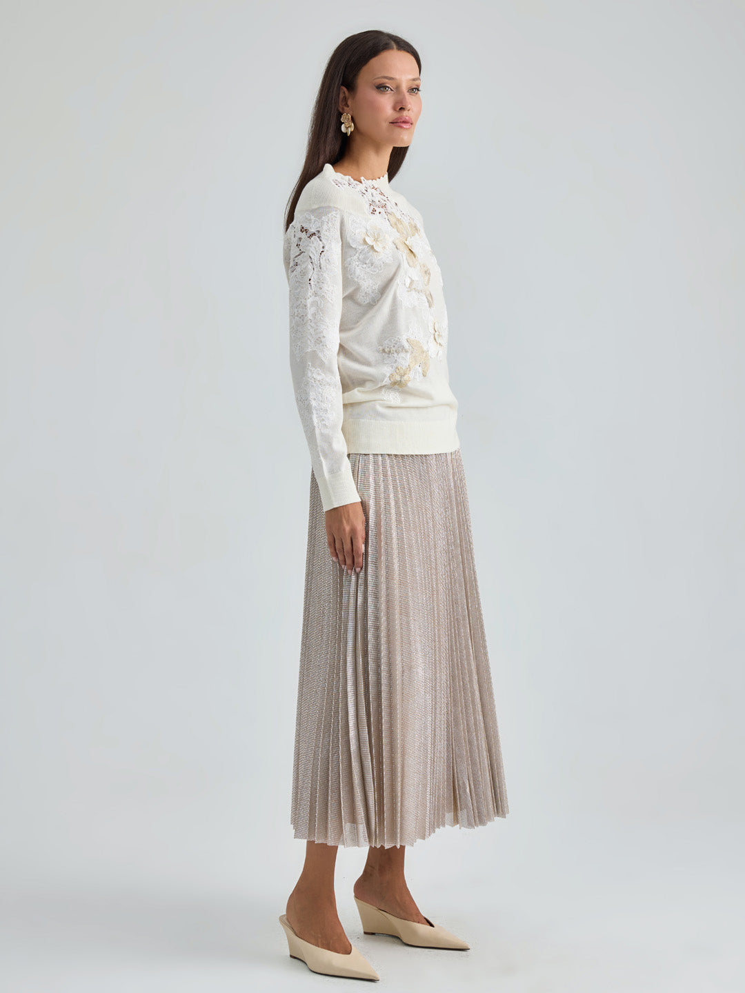 NADIA PULLOVER - BEIGE GOLD