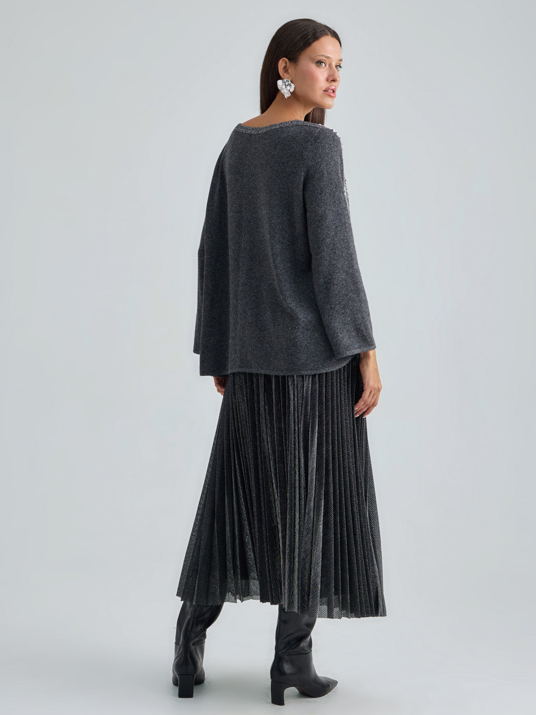 SYBILLE PULLOVER - ANTHRACITE SILVER
